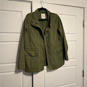Madewell Utility Jacket in Forest Green
